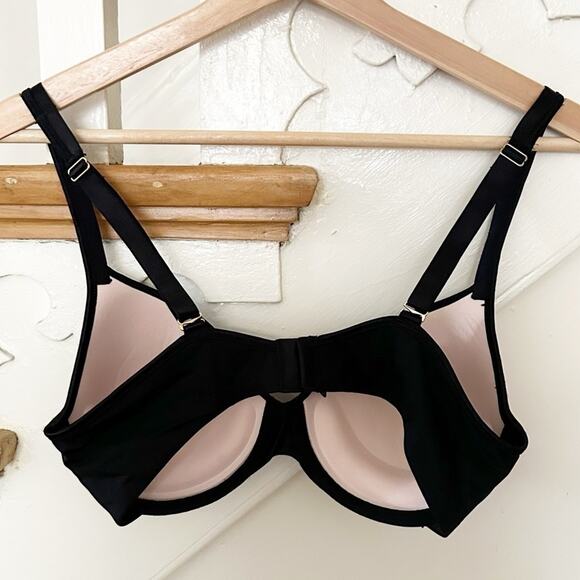 Warners 461 Womens Black Lightly Lined Underwire Convertible Lift Bra Size 36C - Picture 2 of 3